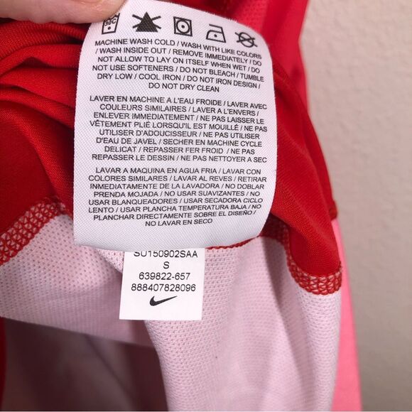 Nike Tiger Woods Collection TW Glow Polo Golf Shirt DRI-FIT Red Small 639822-657 - Picture 10 of 10